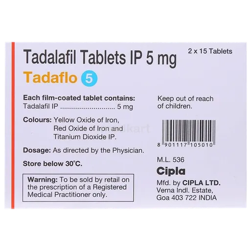 tadaflo 5mg tablet 15's